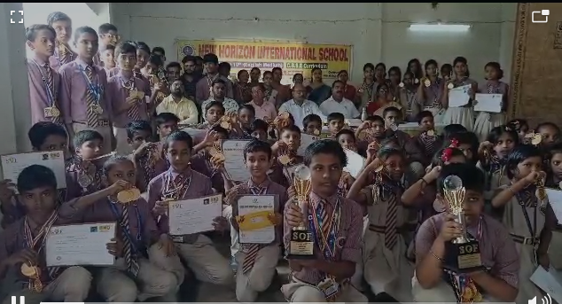 The faces of the children lit up after receiving the medals.