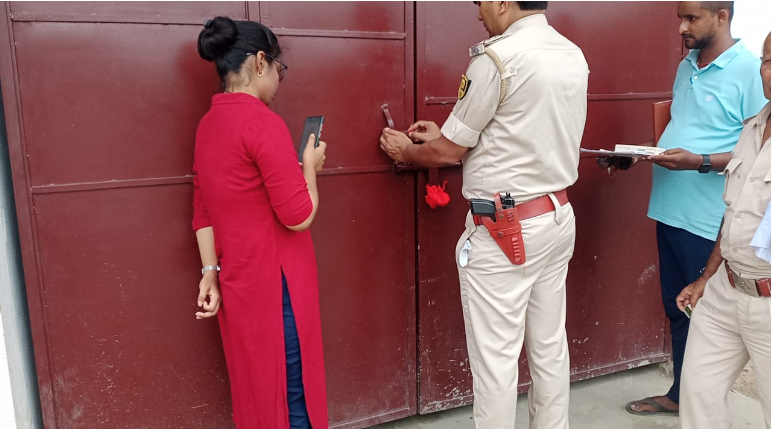 Police sealed the hospital