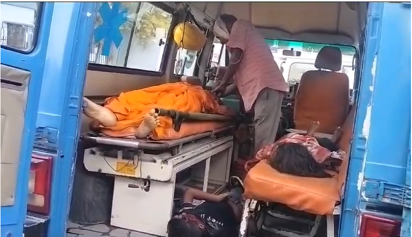 Injured were taken to hospital