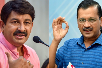 arvind kejriwal and manoj tiwari