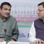 CM Dhami with Nitin Gadkari
