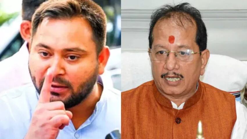 Tejaswi yadav and Deputy Cm Vijay Sinha