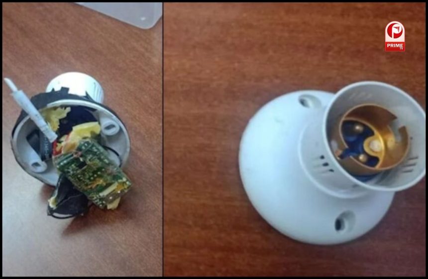 प्ले स्कूल के वॉशरूम में लगाया स्पाई कैमरा