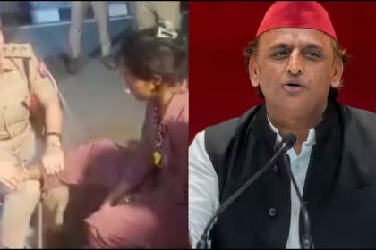 woman police viral video