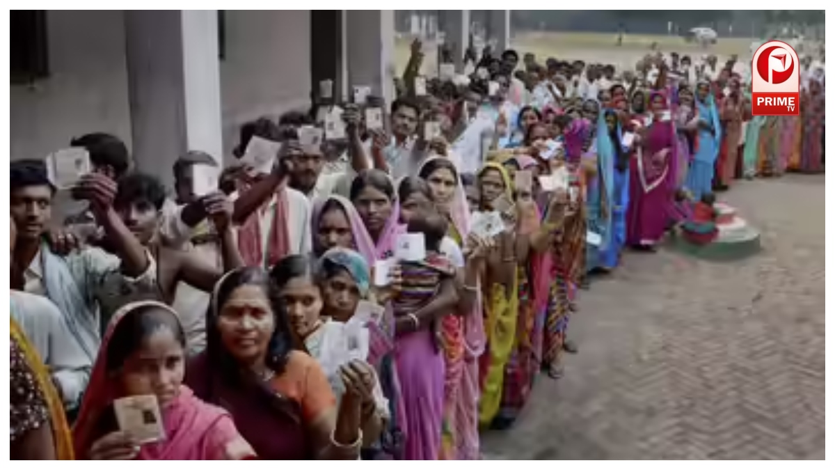 बिहार में भारी मतदान