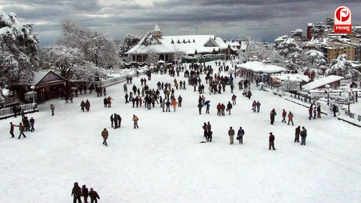 हिमाचल प्रदेश में बर्फबारी