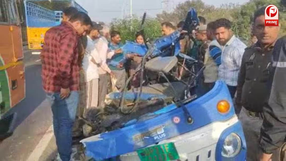 मुरादाबाद में बस-टेंपो टक्कर, 6 की मौत और 5 घायल