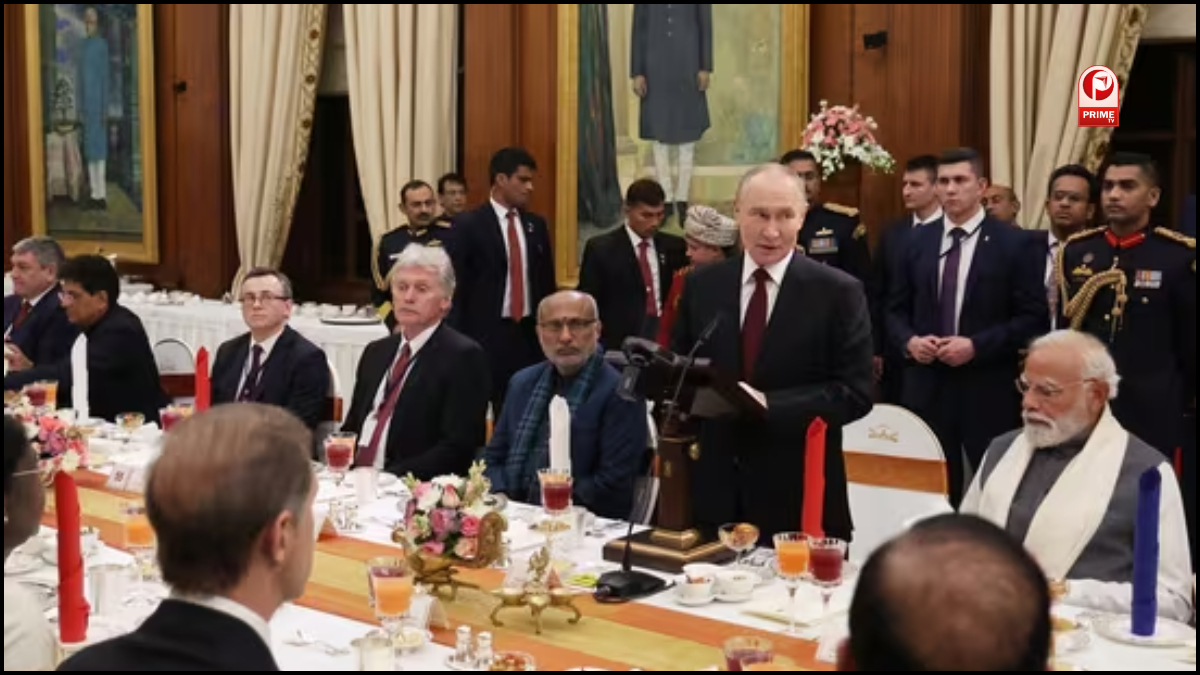 Modi Putin Dinner