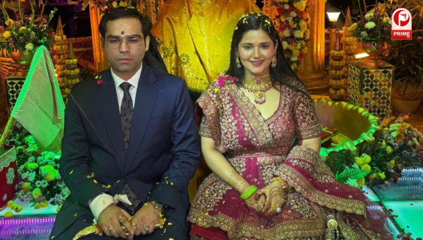 निधि सारस्वत और चिराग उपाध्याय की शादी