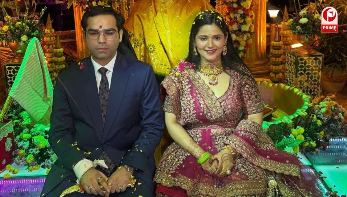 निधि सारस्वत और चिराग उपाध्याय की शादी