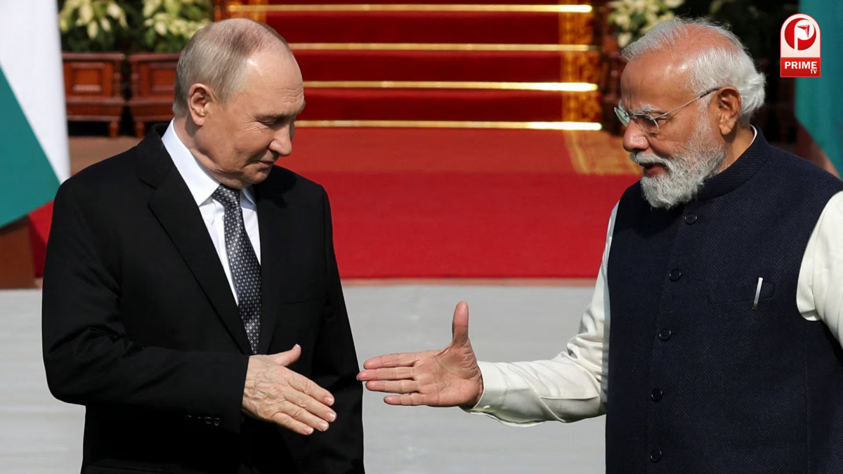 Vladimir Putin का PM Modi ने किया जोरदार स्वागत