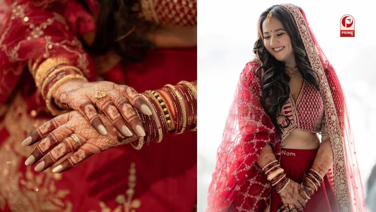 लाल जोड़े में छाईं टीवी की ‘गुंजन’