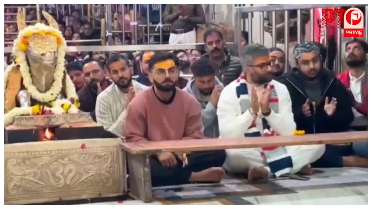Virat kohli attended Bhasma Aarti