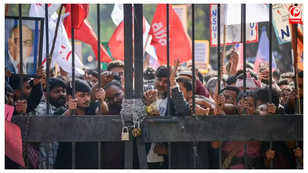 Delhi JNU UGC Protest