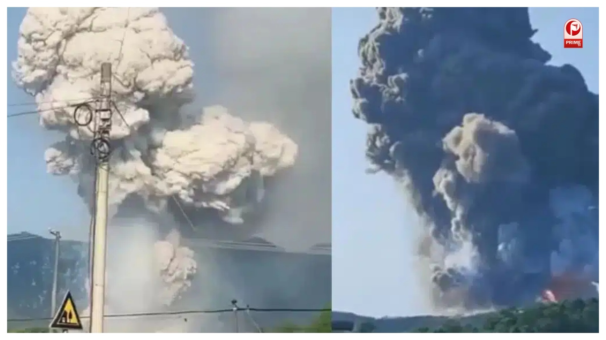 China Firecracker Factory Blast
