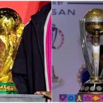 FIFA vs Cricket World Cup Trophy